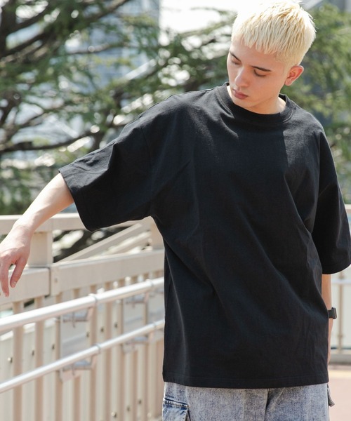 WEGO（ウィゴー）の「WEGO/ヘビーウエイトスーパーBIGT（Tシャツ/カットソー・メンズ・ブラック/グレー/ホワイト・MEDIUM/LARGE）」の3枚目の写真