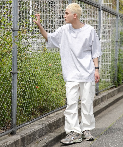 WEGO（ウィゴー）の「WEGO/ヘビーウエイトスーパーBIGT（Tシャツ/カットソー・メンズ・ブラック/グレー/ホワイト・MEDIUM/LARGE）」の4枚目の写真