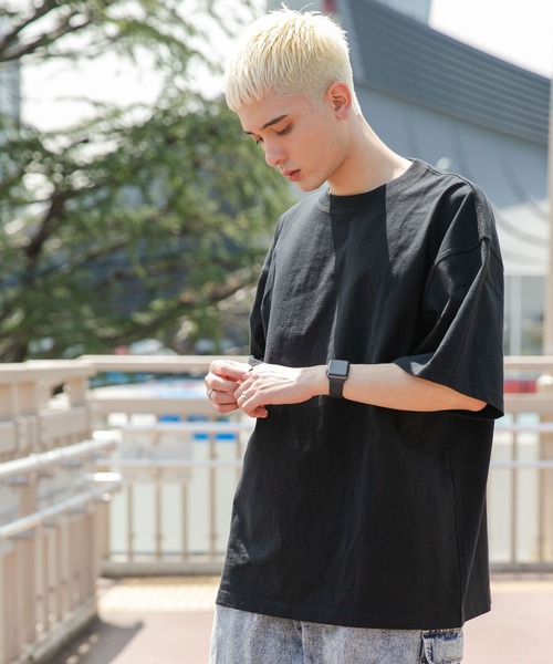 WEGO（ウィゴー）の「WEGO/ヘビーウエイトスーパーBIGT（Tシャツ/カットソー・メンズ・ブラック/グレー/ホワイト・MEDIUM/LARGE）」の16枚目の写真