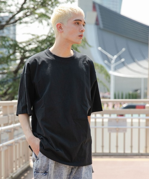 WEGO（ウィゴー）の「WEGO/ヘビーウエイトスーパーBIGT（Tシャツ/カットソー・メンズ・ブラック/グレー/ホワイト・MEDIUM/LARGE）」の19枚目の写真