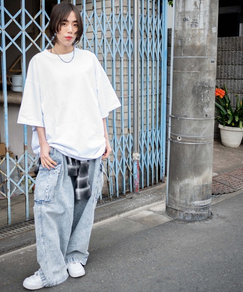 WEGO（ウィゴー）の「WEGO/ヘビーウエイトスーパーBIGT（Tシャツ/カットソー・メンズ・ブラック/グレー/ホワイト・MEDIUM/LARGE）」の9枚目の写真