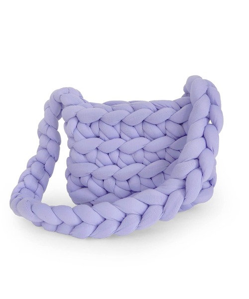 minia(ミニア)の「チャンキーニットのマンドゥショルダーバッグ(ショルダーバッグ・レディース・アイボリー/ブラック/ブルー/パープル・FREE)」の21枚目の写真