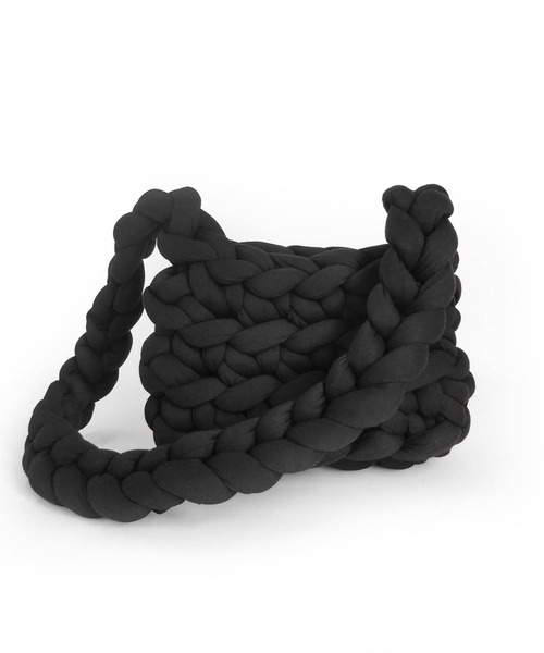 minia(ミニア)の「チャンキーニットのマンドゥショルダーバッグ(ショルダーバッグ・レディース・アイボリー/ブラック/ブルー/パープル・FREE)」の19枚目の写真