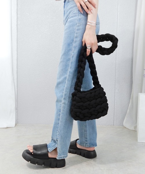 セール】チャンキーニットのマンドゥショルダーバッグ（ショルダー