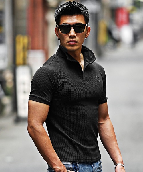 SOMEDIFF（サムディフ）の「【SOMEDIFF】カルゼ半袖ポロシャツ メンズ