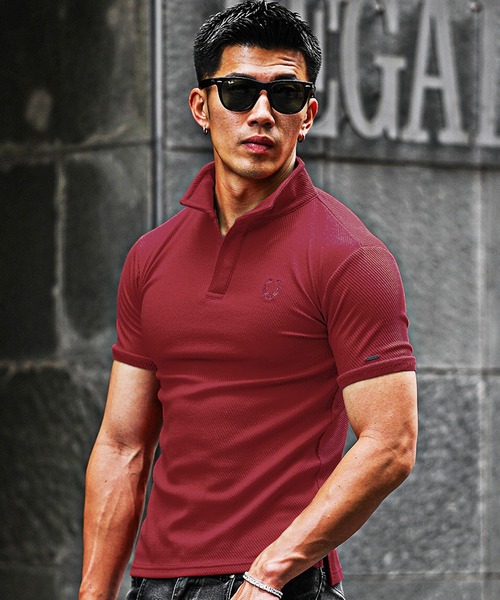 SOMEDIFF（サムディフ）の「【SOMEDIFF】カルゼ半袖ポロシャツ メンズ