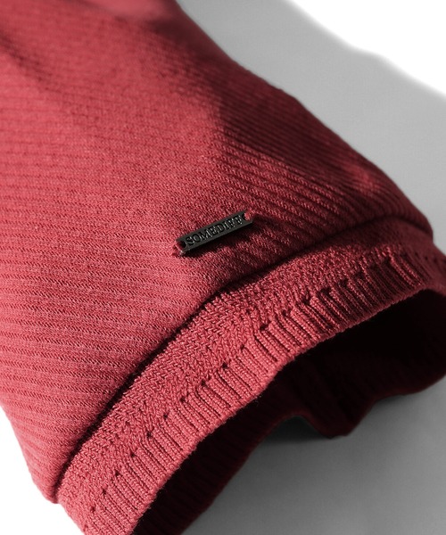 SOMEDIFF（サムディフ）の「【SOMEDIFF】カルゼ半袖ポロシャツ メンズ イタリアンカラー 立ち襟 トップス タイトシルエット 無地 春服（ポロシャツ・メンズ・ボルドー/ブラック/ホワイト・L/XL/M）」の14枚目の写真