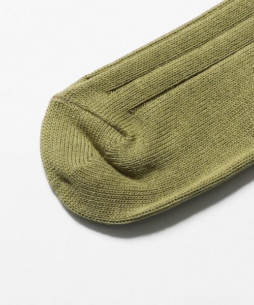 CAL O LINE（キャルオーライン）の「CAL O LINE/キャルオーライン LONG SOCKS ソックス（ソックス/靴下・メンズ・オリーブドラブ/パープル/オフホワイト・25-27CM）」の6枚目の写真