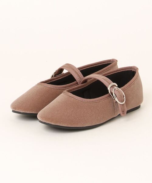 ROVERETO（ロベレート）の「【ROVERETO/ロベレート】ベロアストラップシューズ（パンプス・レディース・ネイビー/ベージュ/ブラック・M/L）」の4枚目の写真