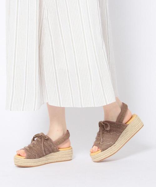 Another Edition(アナザーエディション)の「レースウェッジサンダル/AEFC Lace WDG SNDL55◆(サンダル・レディース・モカ/オフホワイト・LARGE/SMALL/MEDIUM)」の9枚目の写真