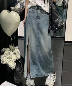 CHEMICAL OVERDYE LACE SWEAT SKIRT（スカート）｜Ameri（アメリ