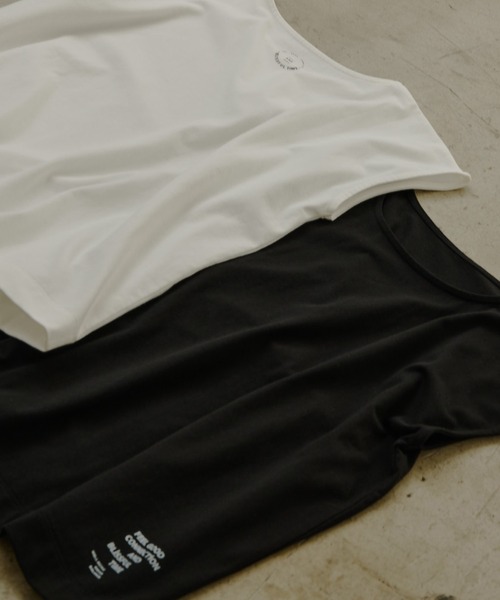 FEEL GOOD CONNECTION AND BLISSFUL TIME(フィールグッドコネクションアンドブリスフルタイム)の「【F&B】オーガニックコットンフレンチスリーブTシャツ(Tシャツ/カットソー・レディース・オフホワイト/ブラック・FREE)」の9枚目の写真