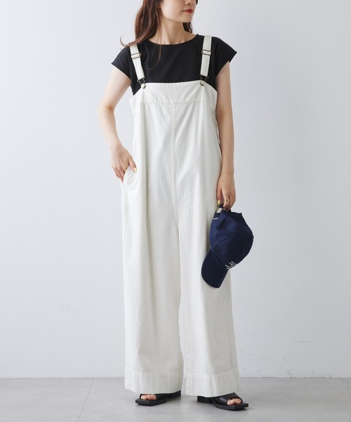 FEEL GOOD CONNECTION AND BLISSFUL TIME(フィールグッドコネクションアンドブリスフルタイム)の「【F&B】オーガニックコットンフレンチスリーブTシャツ(Tシャツ/カットソー・レディース・オフホワイト/ブラック・FREE)」の7枚目の写真