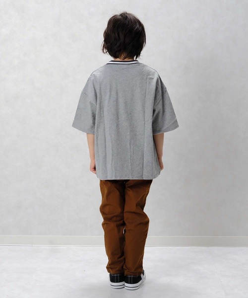 その他 shop NBE セール】ラインリブビッグシルエットロゴTシャツ（Tシャツ