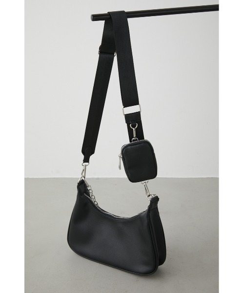 AZUL by moussy(アズールバイマウジー)の「POUCH SET SHOULDER BAG/ポーチセットショルダーバッグ(ショルダーバッグ・レディース・ブラック/アイボリー・FREE)」の10枚目の写真