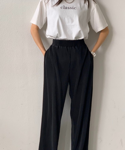 E&C closet…(イーアンドシークローゼット)の「センター刺繍Tシャツ(Tシャツ/カットソー・レディース・ホワイト/ネイビー・FREE)」の20枚目の写真
