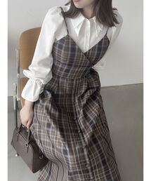 dazzlin | キャミレイヤードシャツワンピース(ワンピース)