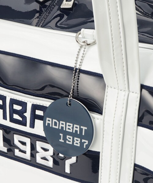 adabat（アダバット）の「ボーダーデザイン ボストンバッグ（ボストンバッグ・レディース・ホワイト系3・00）」の7枚目の写真