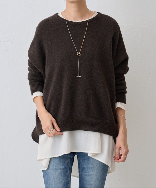 BEARDSLEY（ビアズリー）の「後ろドレープTブラウス（Tシャツ