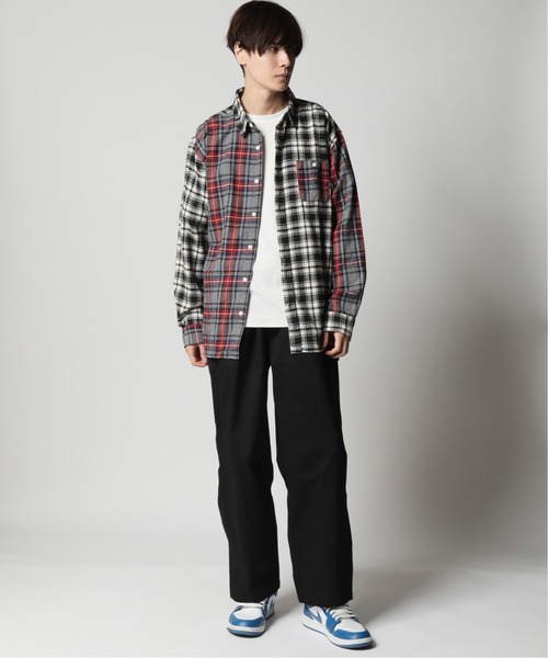 ARCADE（アーケード）の「ヴィンテージテイスト フランネルチェックシャツ（シャツ/ブラウス・メンズ・グレー系1/ブルー系1/ブラック系2/ブラック系1/イエロー系1/レッド系1/グレー系2/ブラウン系1/ブルー系2・M/L/XL）」の21枚目の写真