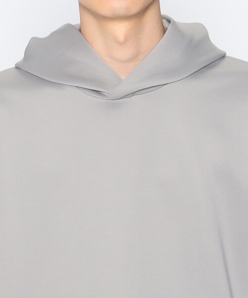 COMME CA ISM（コムサイズム）の「ファンクショナルジャージ ダンボール フードパーカー（パーカー・メンズ・ライトグレー/ブラック/ブルー/ボルドー・MEDIUM/LARGE）」の5枚目の写真