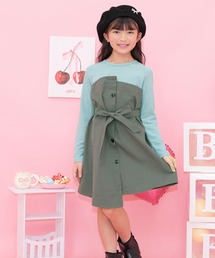 Bee des Bee（ビーデスビー）の「ドッキングトレンチワンピース（ワンピース・キッズ）」