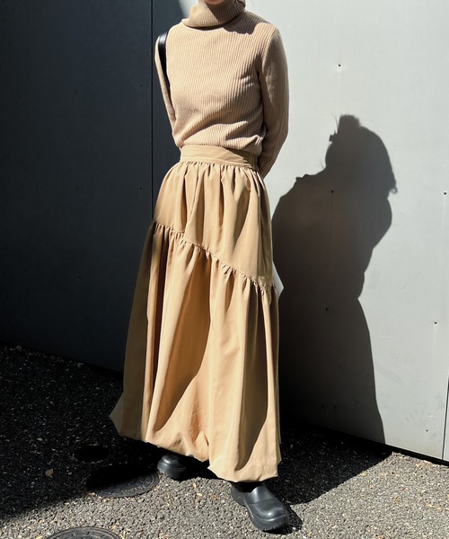 ギャザー切替バルーンスカート（スカート）｜select MOCA（セレクト