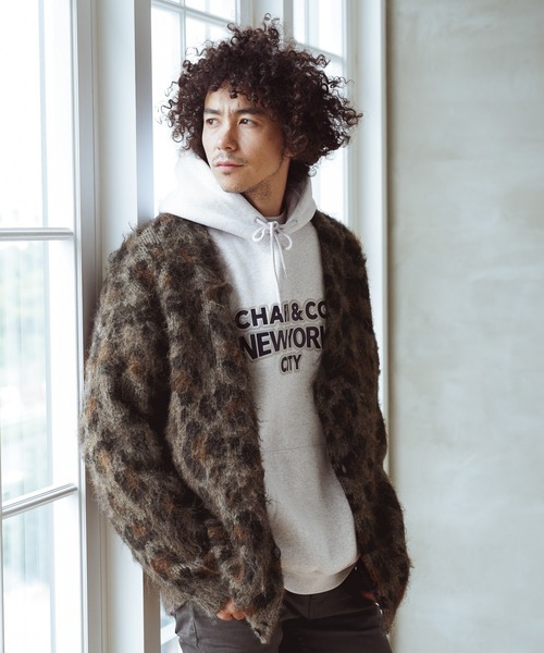 BAYFLOW（ベイフロー）の「WOOL MIXニットカーディガン（カーディガン/ボレロ・メンズ・ブルーグリーン/グレー系/イエロー系/ブラウン系/ブラック/ブルー系・MEDIUM/LARGE）」の3枚目の写真