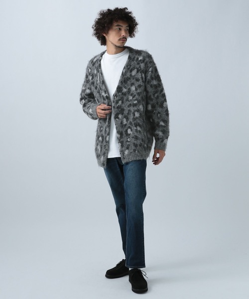 BAYFLOW（ベイフロー）の「WOOL MIXニットカーディガン（カーディガン/ボレロ・メンズ・ブルーグリーン/グレー系/イエロー系/ブラウン系/ブラック/ブルー系・MEDIUM/LARGE）」の7枚目の写真
