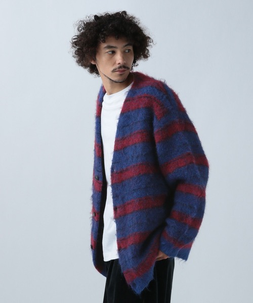 BAYFLOW（ベイフロー）の「WOOL MIXニットカーディガン（カーディガン/ボレロ・メンズ・ブルーグリーン/グレー系/イエロー系/ブラウン系/ブラック/ブルー系・MEDIUM/LARGE）」の13枚目の写真