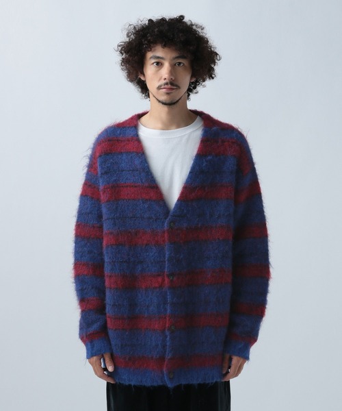 BAYFLOW（ベイフロー）の「WOOL MIXニットカーディガン（カーディガン/ボレロ・メンズ・ブルーグリーン/グレー系/イエロー系/ブラウン系/ブラック/ブルー系・MEDIUM/LARGE）」の15枚目の写真