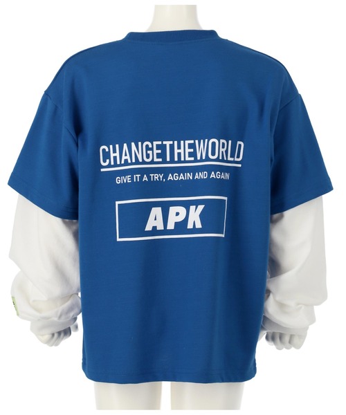 ANAP kids（アナップキッズ）の「APK袖レイヤード裏毛トップス（スウェット・キッズ・ブラック/ブルー/ホワイト・130cm/110cm/120cm）」の19枚目の写真