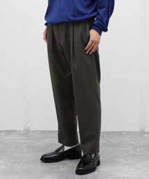 :colon コロン 2プリーツトロピカルウールスラックス CPT-1 – 100S Wool Tropical – Black / 2アウトプリーツ