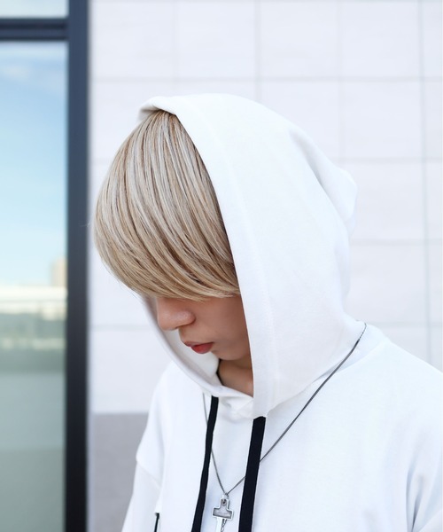 rovtski(ロフトスキー)の「裾アシメデザインパーカー(パーカー・レディース・ホワイト/ブラック/パープル/カーキ・FREE)」の18枚目の写真