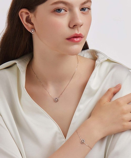 METROCITY(メトロシティ)の「Mベーシック スターリング シルバー ホワイト ネックレス(ネックレス・レディース・ホワイト・ONE SIZE)」の4枚目の写真