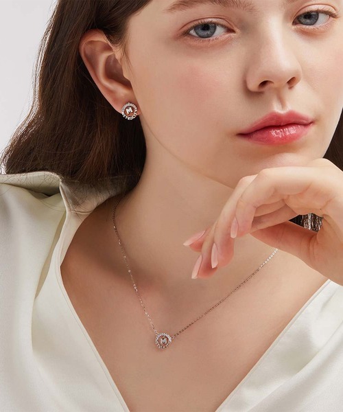 METROCITY(メトロシティ)の「Mベーシック スターリング シルバー ホワイト ネックレス(ネックレス・レディース・ホワイト・ONE SIZE)」の5枚目の写真