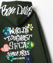 BEN DAVIS/ベンデイビス GRATEFUL HOODIE/オーバーサイズ 裏起毛 バックプリント ロゴ ワンポイント スウェット パーカー