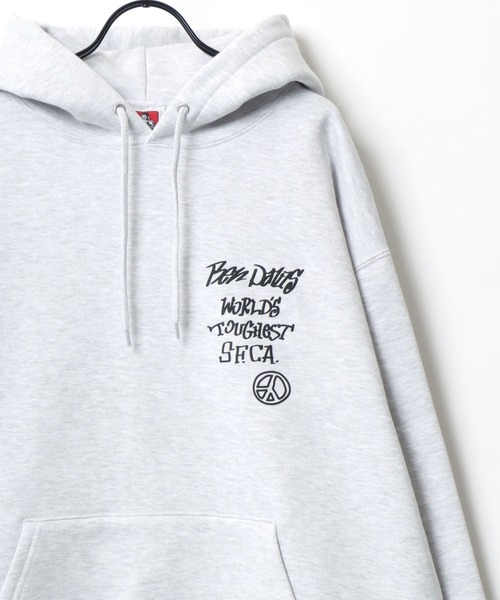 BEN DAVIS（ベンデイビス）の「BEN DAVIS/ベンデイビス GRATEFUL HOODIE/オーバーサイズ 裏起毛 バックプリント ロゴ ワンポイント スウェット パーカー（パーカー・メンズ・オートミール/グリーン/ブラック・M/L/XL）」の5枚目の写真