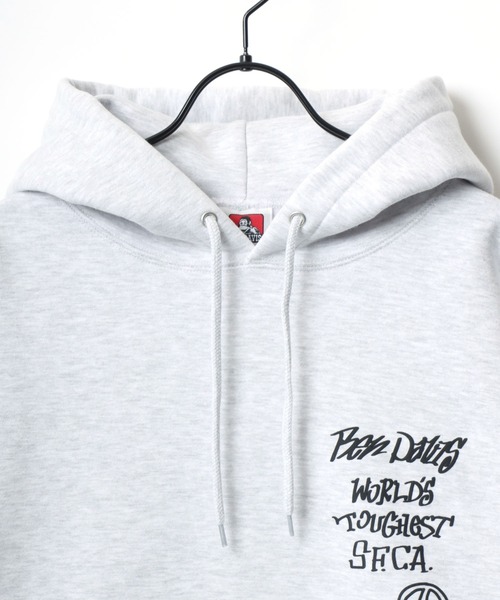 BEN DAVIS（ベンデイビス）の「BEN DAVIS/ベンデイビス GRATEFUL HOODIE/オーバーサイズ 裏起毛 バックプリント ロゴ ワンポイント スウェット パーカー（パーカー・メンズ・オートミール/グリーン/ブラック・M/L/XL）」の13枚目の写真