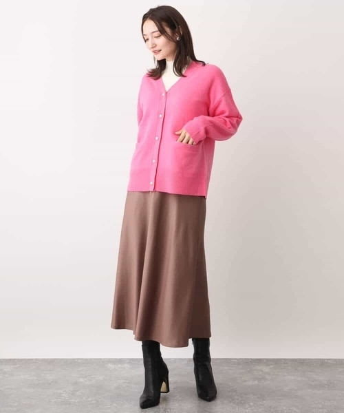 MK MICHEL KLEIN(エムケーミッシェルクラン)の「airwoolニットカーディガン(カーディガン/ボレロ・レディース・ピンク/ネイビー/ベージュ・38)」の10枚目の写真