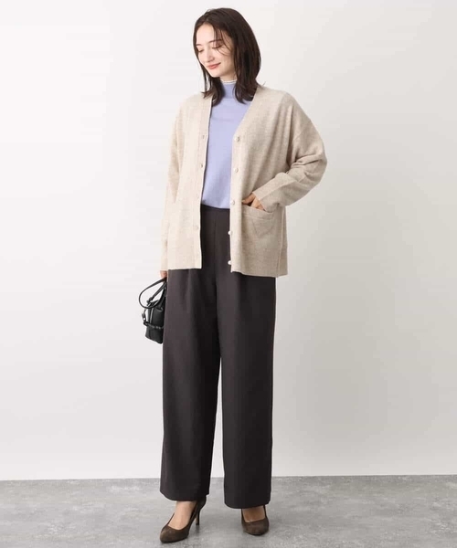 MK MICHEL KLEIN(エムケーミッシェルクラン)の「airwoolニットカーディガン(カーディガン/ボレロ・レディース・ピンク/ネイビー/ベージュ・38)」の14枚目の写真