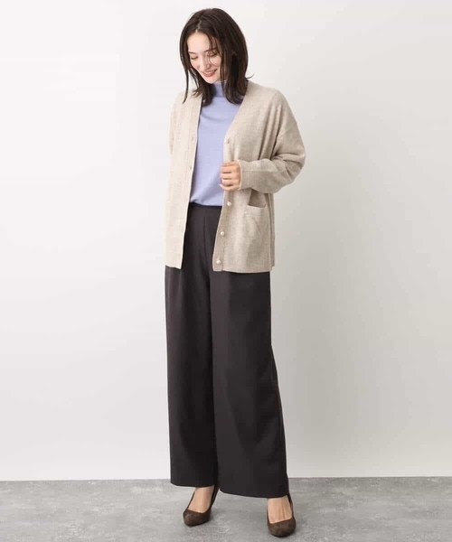 MK MICHEL KLEIN(エムケーミッシェルクラン)の「airwoolニットカーディガン(カーディガン/ボレロ・レディース・ピンク/ネイビー/ベージュ・38)」の16枚目の写真