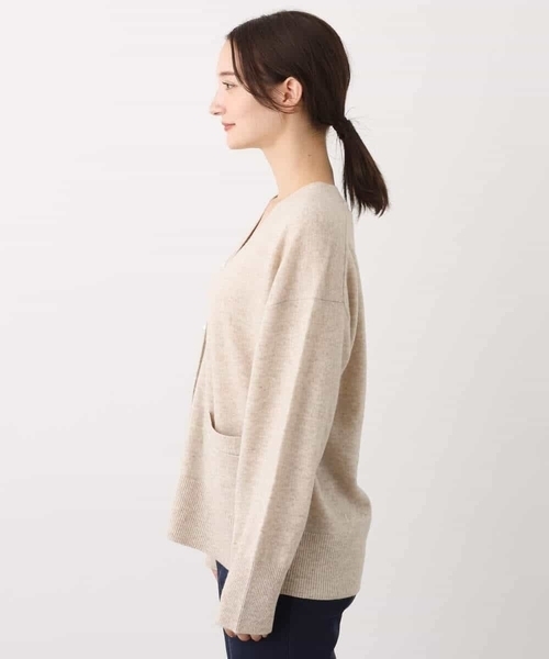 MK MICHEL KLEIN(エムケーミッシェルクラン)の「airwoolニットカーディガン(カーディガン/ボレロ・レディース・ピンク/ネイビー/ベージュ・38)」の18枚目の写真