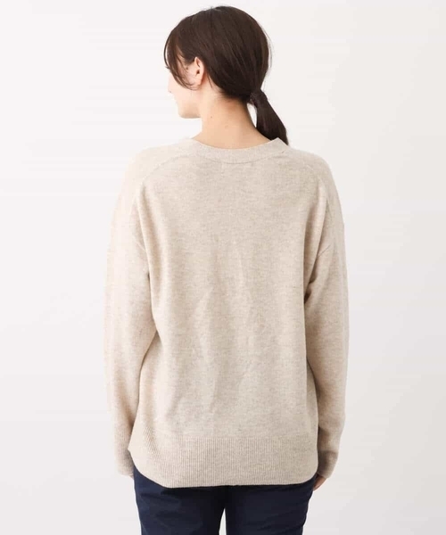 MK MICHEL KLEIN(エムケーミッシェルクラン)の「airwoolニットカーディガン(カーディガン/ボレロ・レディース・ピンク/ネイビー/ベージュ・38)」の19枚目の写真