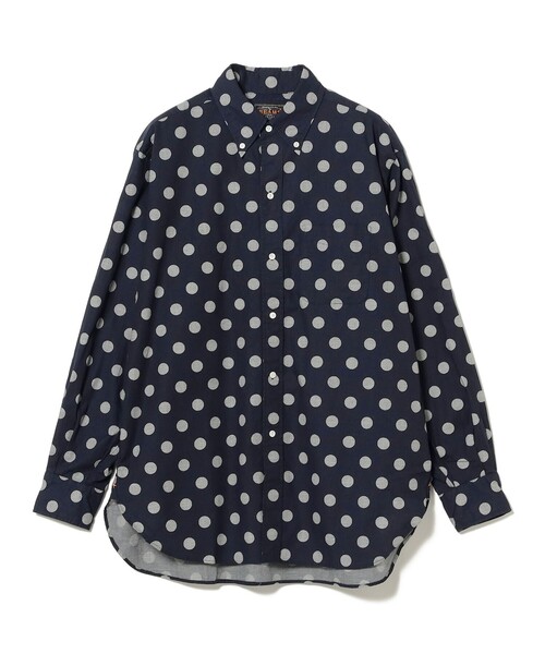 【セール】オーバー プリント ボタンダウンシャツ クラシック フィット（シャツ/ブラウス）｜BEAMS PLUS（ビームスプラス）