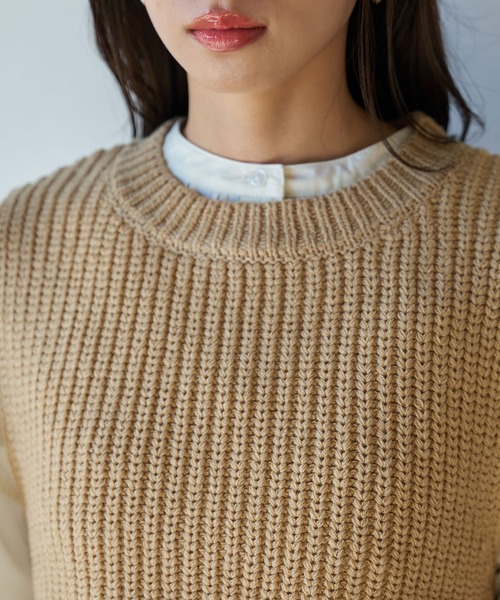 VIS(ビス)の「フリンジニットベスト(ベスト・レディース・ベージュ系その他/オフホワイト/カーキ・FREE)」の20枚目の写真