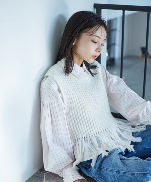 【新品】 leinwande ニットベスト leinwande（ラインヴァンド）の「【LEINWANDE】《STUDIOUS別注