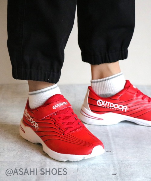OUTDOOR PRODUCTS APPAREL（アウトドアプロダクツアパレル）の「OUTDOOR PRODUCTS / アウトドアプロダクツ スニーカー(ODP J200)（スニーカー・キッズ・ブルー/ホワイト/ブラック/レッド/ホワイト×ホワイト・23.0cm/19.0cm/24.5cm/22.0cm/21.0cm/24.0cm/21.5cm/22.5cm/25.0cm/20.0cm/23.5cm）」の5枚目の写真