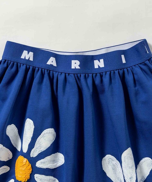 MARNI(マルニ)の「MARNI(マルニ)Kids & Junior ブランドロゴフラワーフレアスカート(スカート・キッズ・ブルー・14Y/12Y)」の7枚目の写真