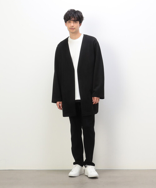 COMME CA ISM(コムサイズム)の「フェイクスエード ロング カーディガン(カーディガン/ボレロ・メンズ・モカ/ブラック・MEDIUM/LARGE)」の3枚目の写真